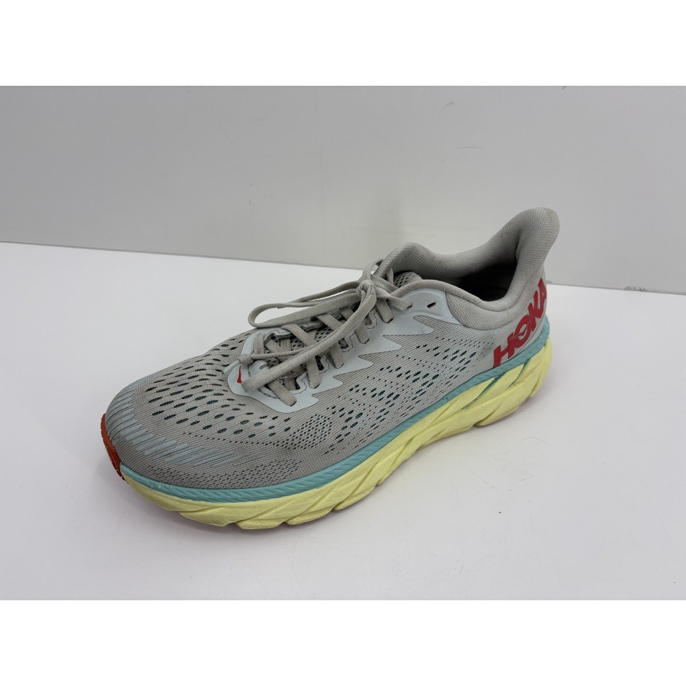 Hoka One One Clifton 7 Shoes Women's 10.5 Morning Mist Running Trainers Sneakers